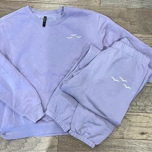 Lazy Pants Crewneck Sweat Set